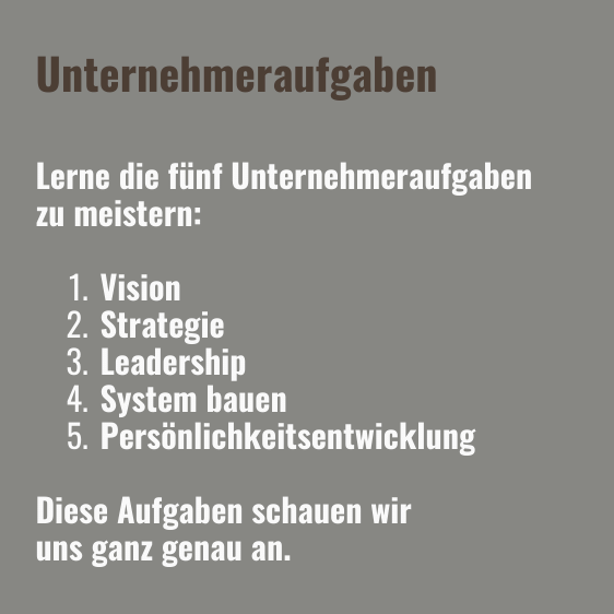 Unternehmeraufgaben Text